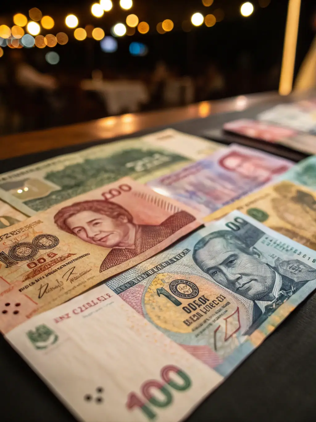 A close-up shot of various Brazilian Real currency notes and coins, symbolizing the low deposit requirements of Betnacional, emphasizing accessibility for all users.