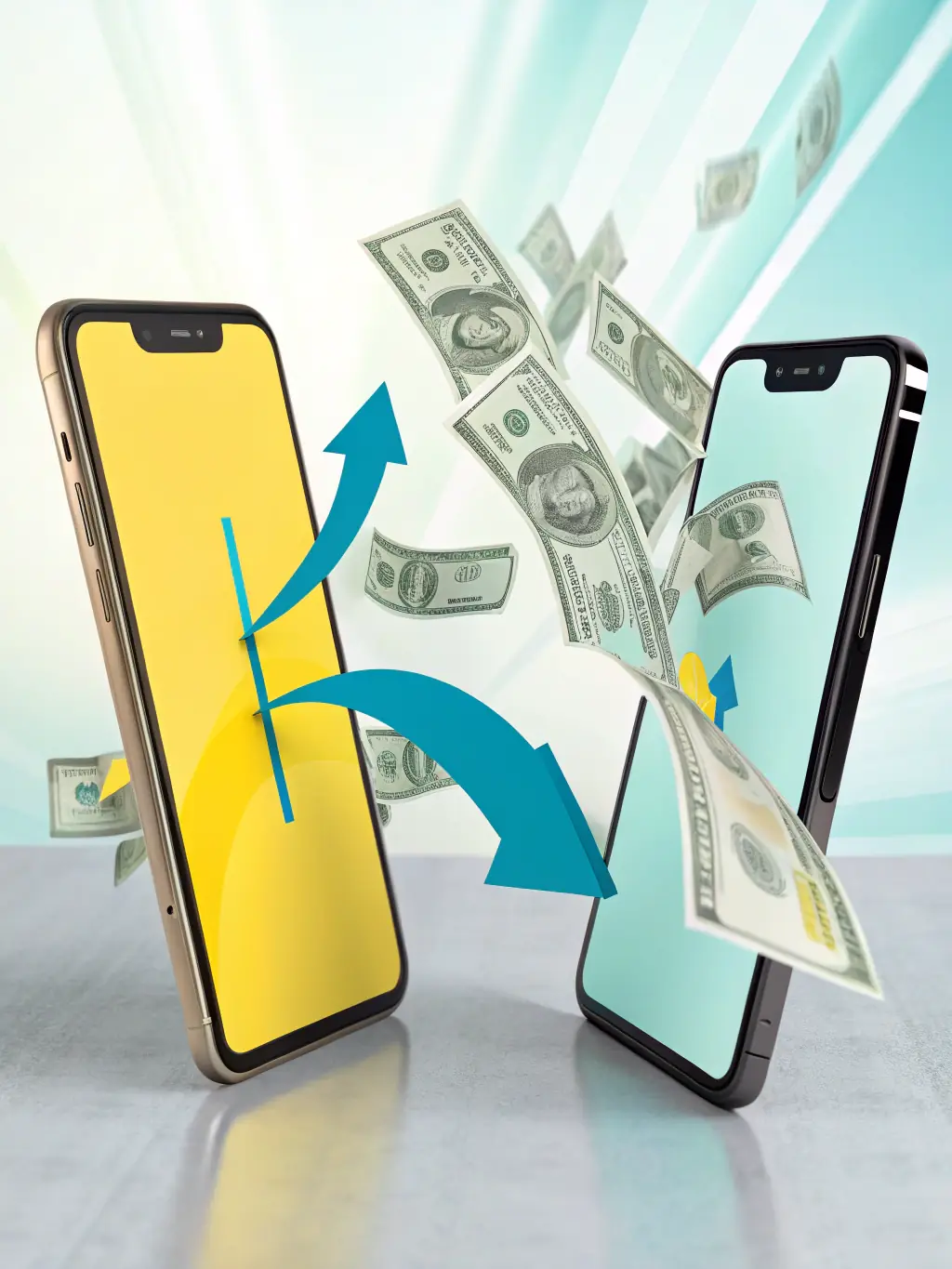 An animation of a hand easily withdrawing money from a mobile app, illustrating the simplified and quick withdrawal process offered by Betnacional.